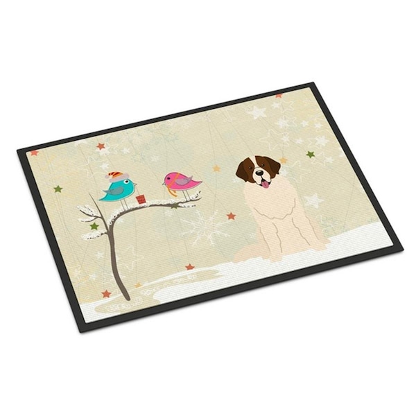 Carolines Treasures Christmas Presents Between Friends Moscow Watchdog Indoor or Outdoor Mat, 18 x 0.25 x 27 in. BB2499MAT - main